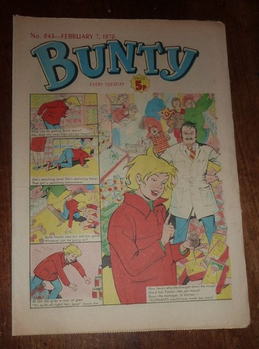 Bunty comic 7th february 1976 - bunty,