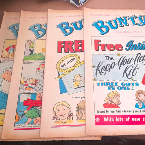 Bunty comics 1970 cutouts - 1970,,
