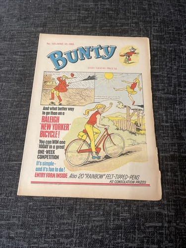 Bunty comic march - 30, 1968